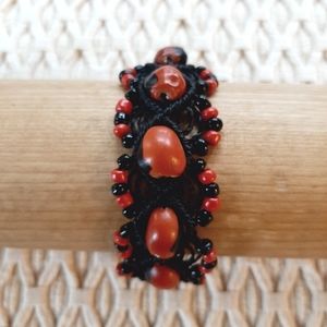 Handcrafted Peruvian Huayruro Seed Bracelet